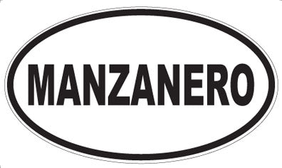 MANZANERO - Oval Sticker