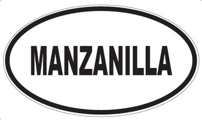 MANZANILLA - Oval Sticker