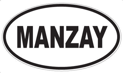 MANZAY - Oval Sticker