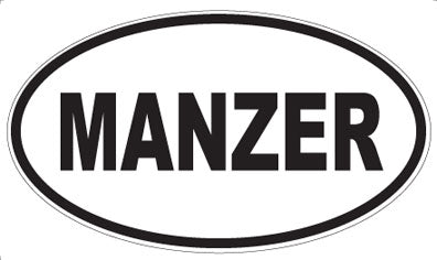 MANZER - Oval Magnet