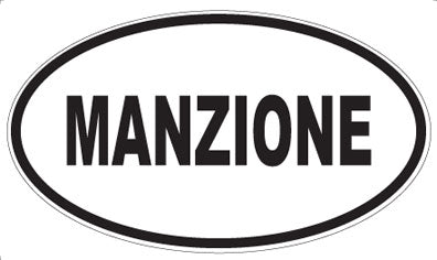 MANZIONE - Oval Magnet
