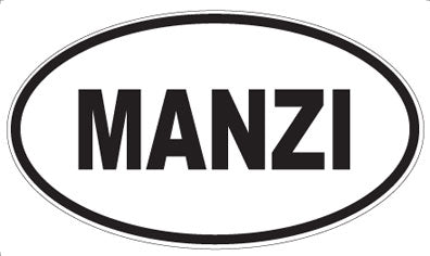 MANZI - Oval Magnet