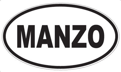 MANZO - Oval Magnet