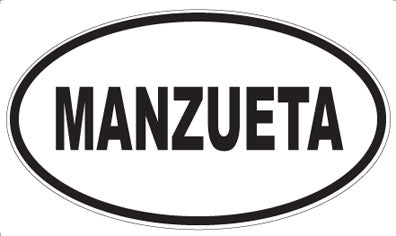 MANZUETA - Oval Sticker