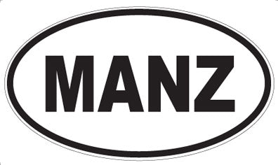 MANZ - Oval Magnet