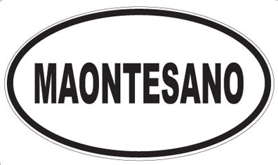 MAONTESANO - Oval Magnet