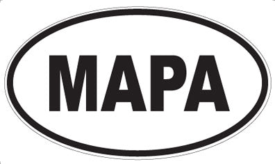 MAPA - Oval Magnet