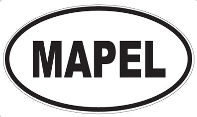 MAPEL - Oval Sticker
