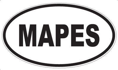 MAPES - Oval Sticker