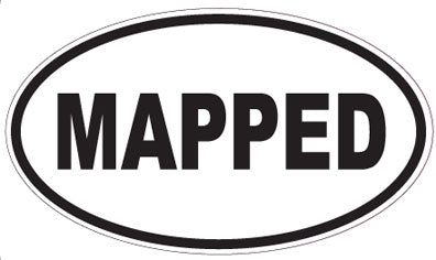 MAPPED - Oval Sticker