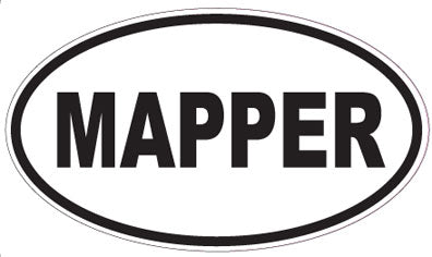 MAPPER - Oval Sticker