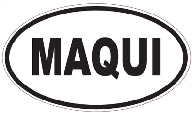 MAQUI - Oval Sticker