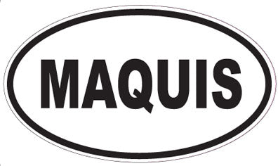 MAQUIS - Oval Sticker