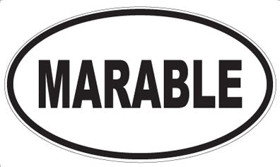 MARABLE - Oval Sticker