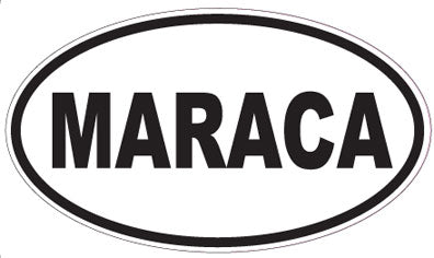 MARACA - Oval Sticker