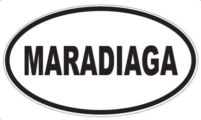 MARADIAGA - Oval Sticker