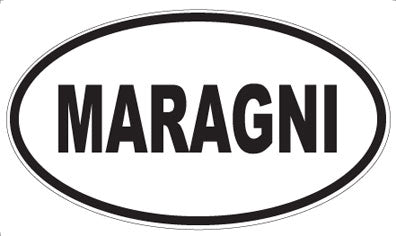 MARAGNI - Oval Sticker