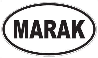 MARAK - Oval Sticker
