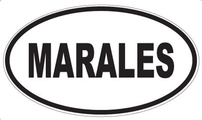 MARALES - Oval Magnet