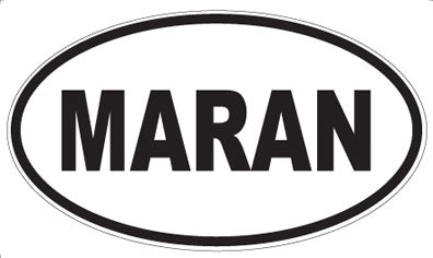 MARAN - Oval Sticker