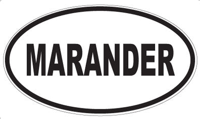 MARANDER - Oval Sticker
