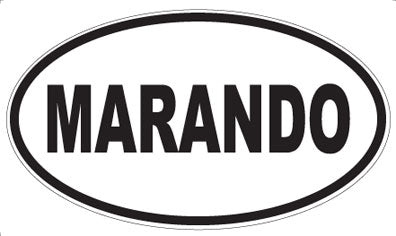 MARANDO - Oval Magnet