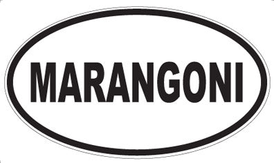 MARANGONI - Oval Sticker