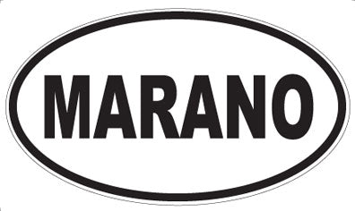 MARANO - Oval Sticker