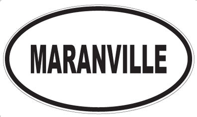 MARANVILLE - Oval Magnet