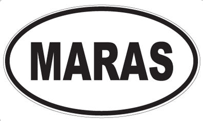 MARAS - Oval Sticker