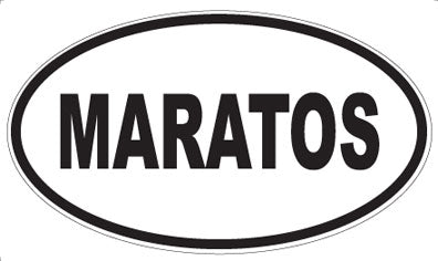 MARATOS - Oval Magnet