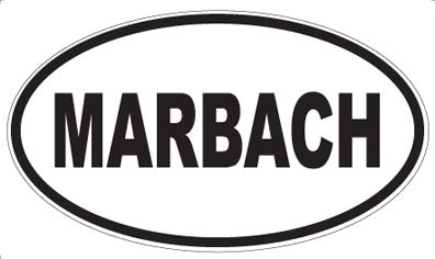 MARBACH - Oval Sticker