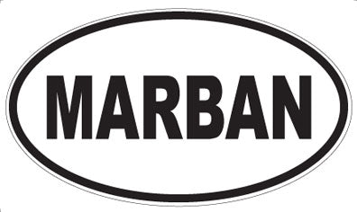 MARBAN - Oval Sticker