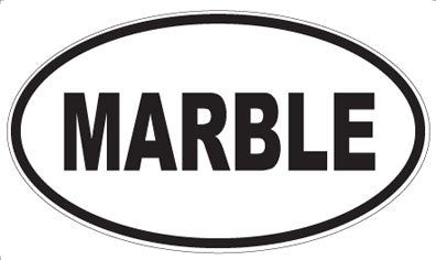 MARBLE - Oval Magnet