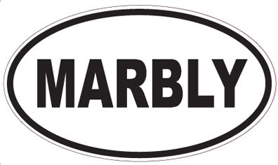 MARBLY - Oval Sticker