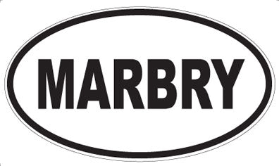 MARBRY - Oval Sticker