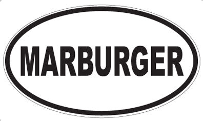 MARBURGER - Oval Sticker