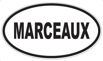 MARCEAUX - Oval Sticker