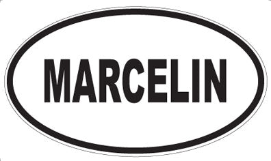 MARCELIN - Oval Sticker