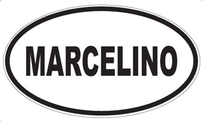 MARCELINO - Oval Sticker
