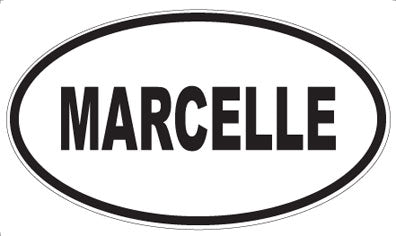 MARCELLE - Oval Sticker