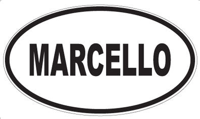 MARCELLO - Oval Sticker