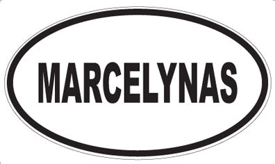 MARCELYNAS - Oval Sticker
