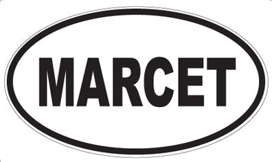 MARCET - Oval Sticker