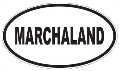 MARCHALAND - Oval Sticker
