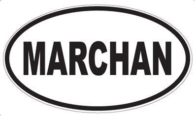 MARCHAN - Oval Sticker