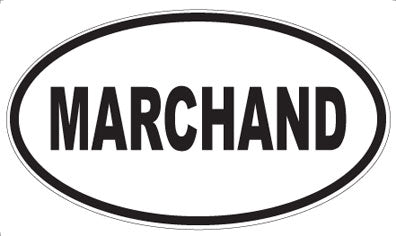 MARCHAND - Oval Magnet