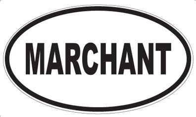 MARCHANT - Oval Sticker