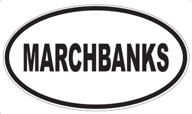 MARCHBANKS - Oval Sticker