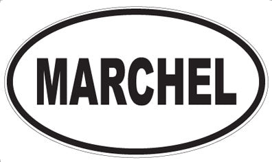 MARCHEL - Oval Sticker